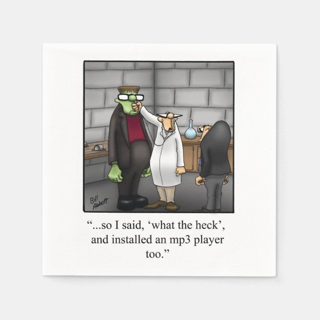 Serviette En Papier Hilarious Halloween Humour Party Napkins (Devant)