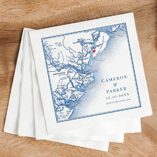 Serviette En Papier Hilton Head Island SC Map Elegant Mariage de la ma