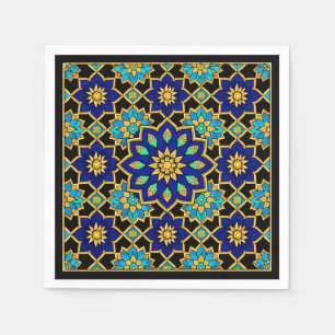Serviette En Papier Histoire du style ottoman Design Bleu