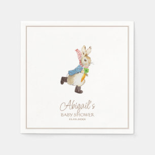Serviette En Papier Hiver classique Pierre le Baby shower lapin