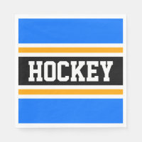 HOCKEY Fun Bold Bleu clair Bleu Noir Jaune Stripes