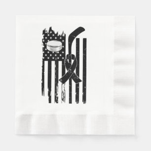 Serviette En Papier Hockey Ruban Rose Sensibilisation au Cancer du Sei