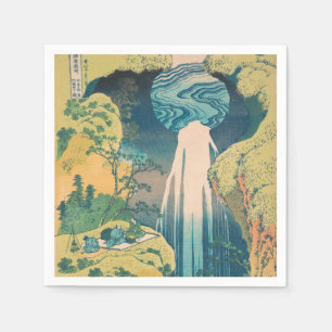 Serviette En Papier Hokusai Amida Cascade Japon