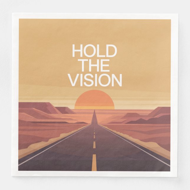 Serviette En Papier Hold The Vision (Devant)