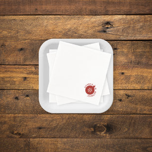 Serviette En Papier Holiday Snowflake Ajouter Votre Nom Texte