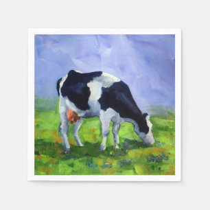 Serviette En Papier Holstein Vache Laitière, Agriculteur, Cattleman, P