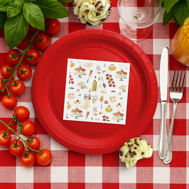 Serviette En Papier Holy Ravioli | Little Meatball Pasta Birthday (Créateur téléchargé)