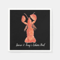 Homard Fruits de Mer Aquarelle Main