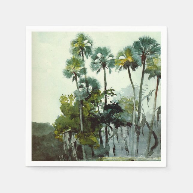 Serviette En Papier Homer - rivière Homosassa, art, (Devant)