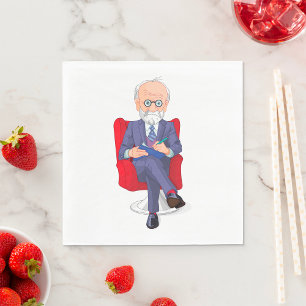 Serviette En Papier Homme prenant des notes