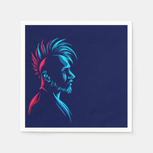 Serviette En Papier Homme punk