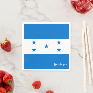 Serviette En Papier Honduras & Honduras Flag party mode / fans de spor