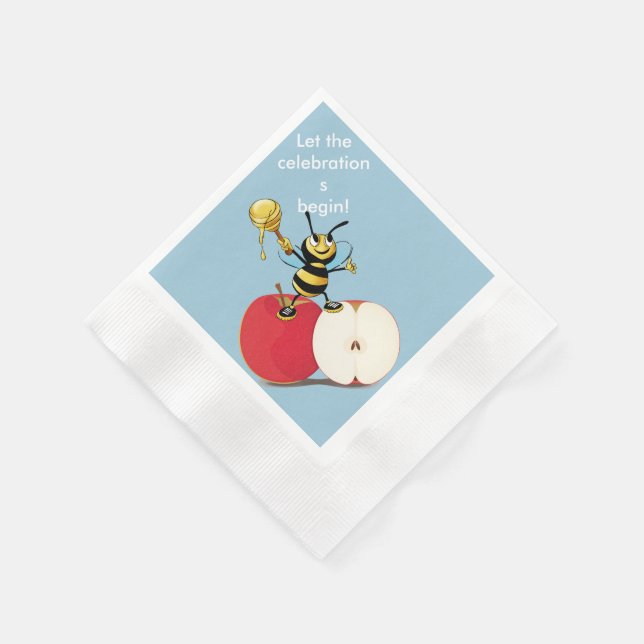 Serviette En Papier Honeybee Apple Rosh HaShana (Coin)