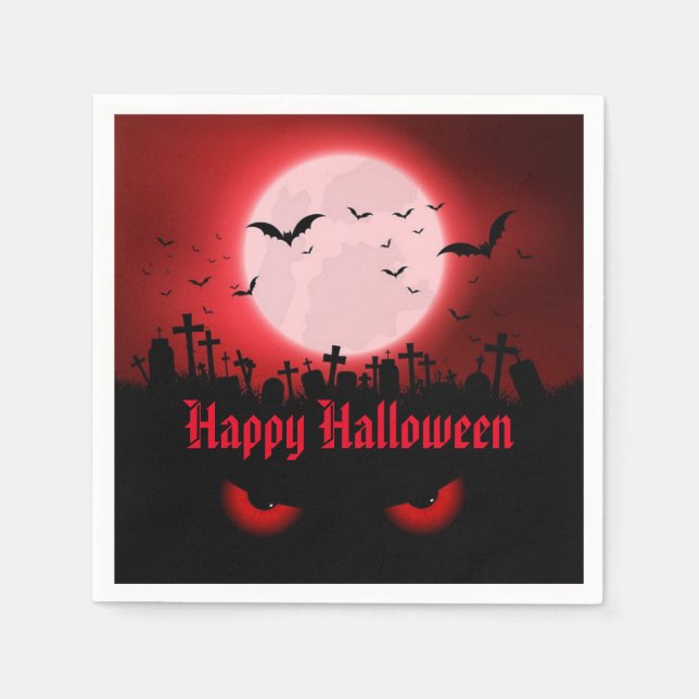 Serviette En Papier Horloges nocturnes (Devant)