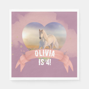 Serviette En Papier Horse fête d'anniversaire