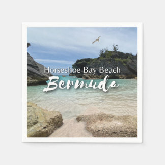 Serviette En Papier Horseshoe Bay Beach Bermuda Papier Napkin