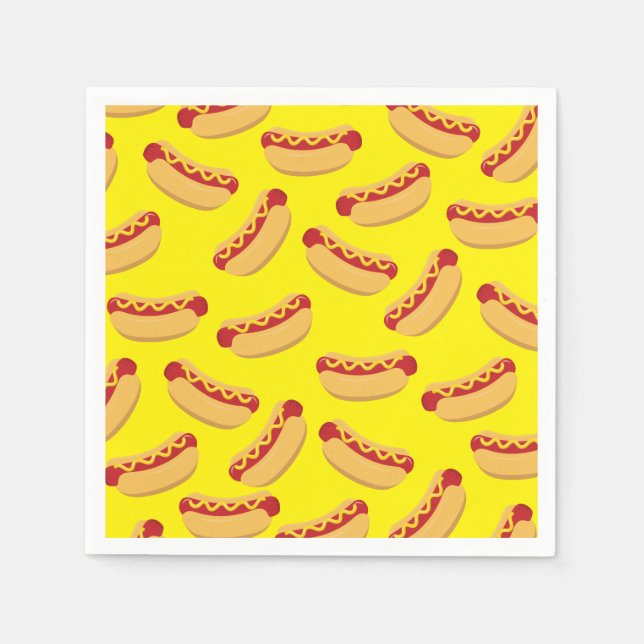 Serviette En Papier Hot Dog Anniversaire de enfant Party Cuire mignonn (Devant)