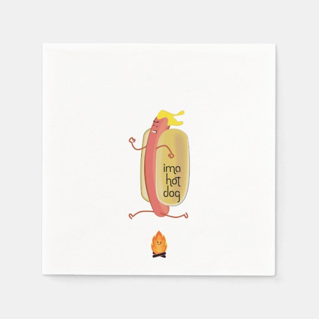 Serviette En Papier Hot Dog Oe Devil (Devant)