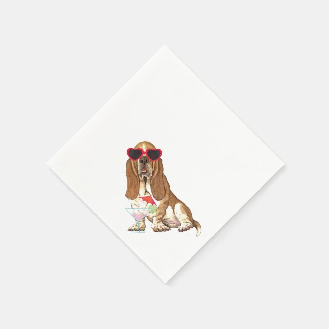 Serviette En Papier Hound Basset été (Coin)