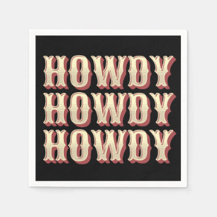 Serviette En Papier Howdy Howdy Howdy