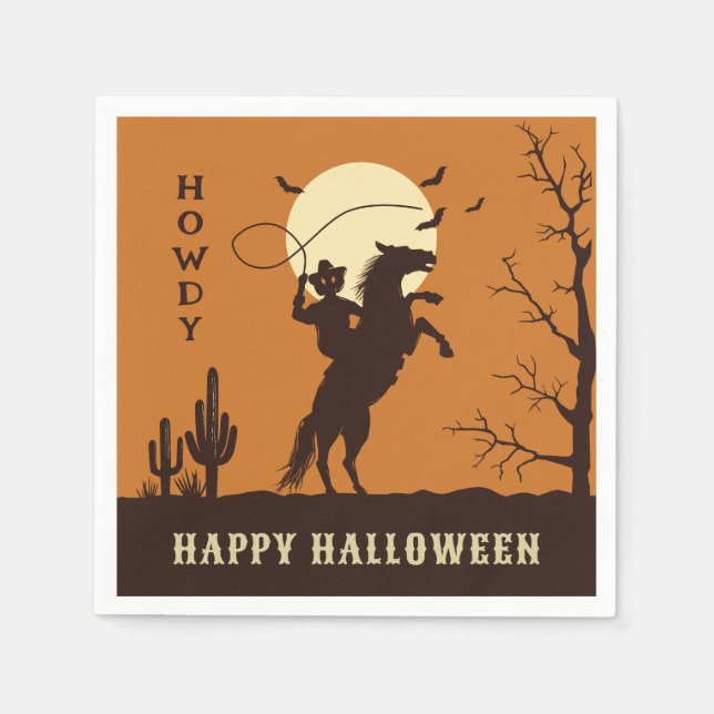Serviette En Papier howhappy halloween (Devant)