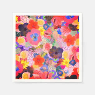 Serviette En Papier Huiles de fleurs