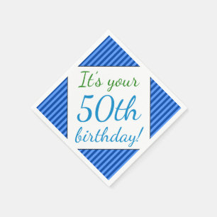Serviette En Papier Humble 50e Anniversaire Papier serviettes
