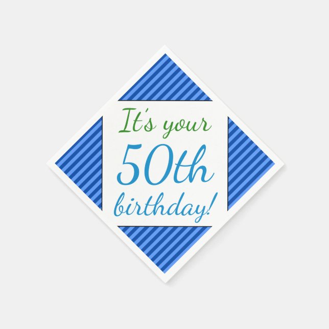 Serviette En Papier Humble 50e Anniversaire Papier serviettes (Coin)