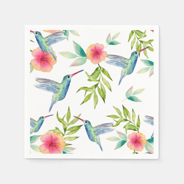 Serviette En Papier Hummingbird Anniversaire Douche de fête (Devant)