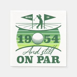 Serviette En Papier humour de golf 1954 70e anniversaire