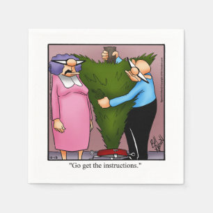 Serviette En Papier Humour de Noël amusant serviettes