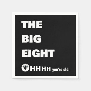 Serviette En Papier Humour sur le vieillissement pour les 80 ans