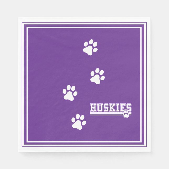 Serviette En Papier Huskies Paper  (Devant)