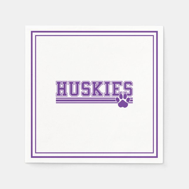 Serviette En Papier Huskies Paper  (Devant)