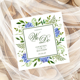Serviette En Papier Hydrangea Bleu Demain Nous Faisons Cocktail