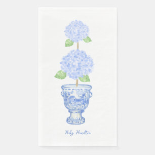 Serviette En Papier Hydrangea Topiary Chinoiserie Guest Tower