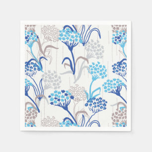 Serviette En Papier Hydrangée légère et aérée Motif floral