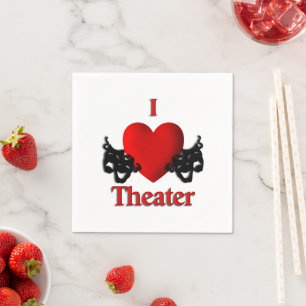 Serviette En Papier I Heart Theatre