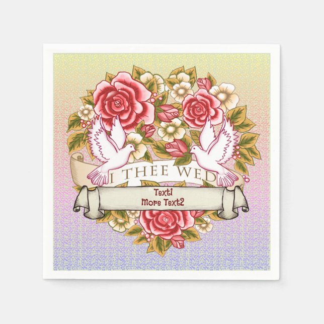 Serviette En Papier I Le Mariage De L'Eau (Devant)