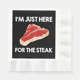 Serviette En Papier I Love Steak Cadeau Ribeye House