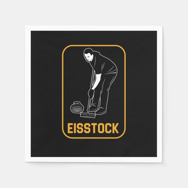 Serviette En Papier Ice Chess Ice Sports (Devant)