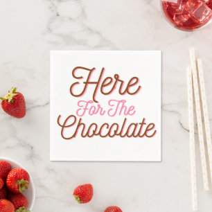 Serviette En Papier Ici pour le chocolat