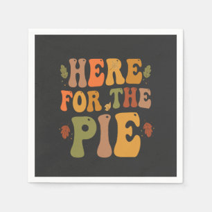 Serviette En Papier Ici Pour Le Pie Drôle Thanksgiving Pie Automne