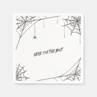 Serviette En Papier ici pour les boos - la serviette halloween