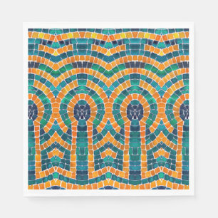 Serviette En Papier Icônes d'or MOSAIC standard de table en papier de 