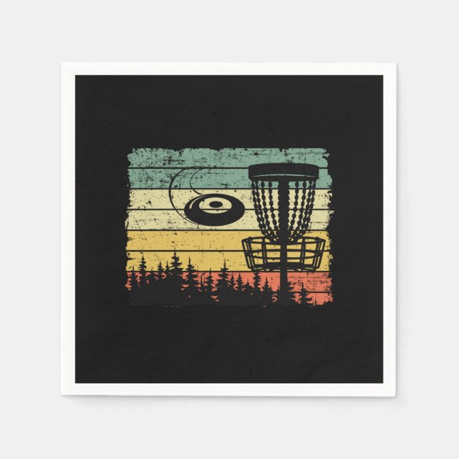 Serviette En Papier Id Hit That Disc Golf Basket Player Disc Golf (Devant)