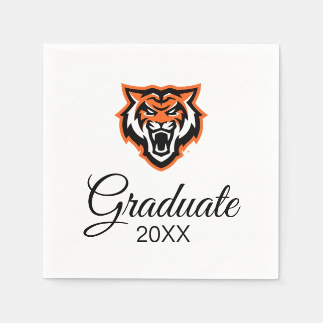 Serviette En Papier Idaho State University Bengals Spirit Design (Devant)