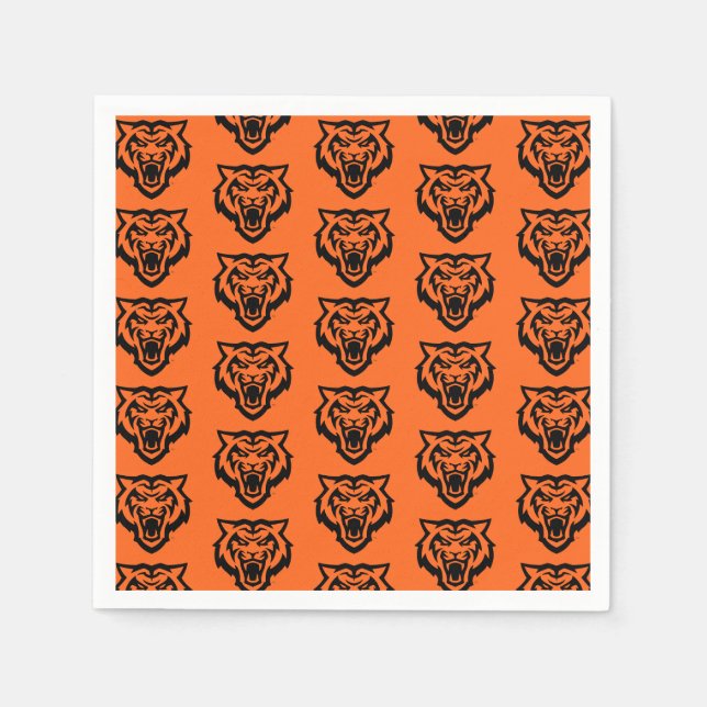 Serviette En Papier Idaho State University Bengals Spirit Design (Devant)