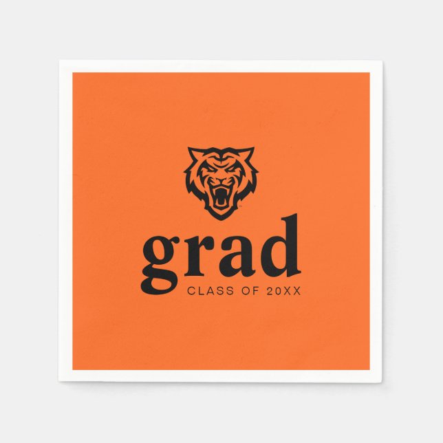 Serviette En Papier Idaho State University Bengals Spirit Design (Devant)