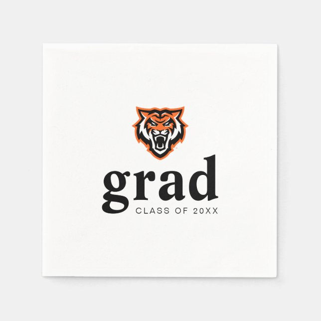 Serviette En Papier Idaho State University Bengals Spirit Design (Devant)